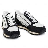 Armani Exchange Men’s Suede Sneakers Off White/Black